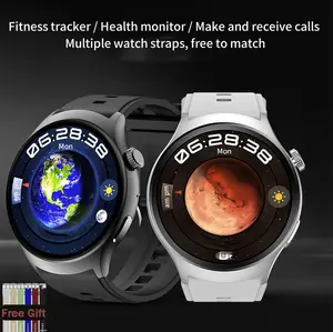 1.73'' AMOLED Large Screen Upgrade 4G SIM Card Android Smart Watch, 3GB+32GB Smartwatch for Men Women with Rotating Camera WiFi GPS, 800mAh Fitness Activity Tracker Watch