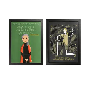 Jane Goodall - Women in History Poster, Jane Goodall Wall Art, Posters Fan Gifts, No Frame
