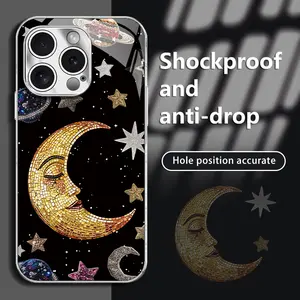 Elegant Moon Phone Case for 17 Pro Max Phone Case 17 Air 16 E 15 Plus 14 13 12 11 Series - Ultra Thin, Shockproof, Lightweight and Durable.