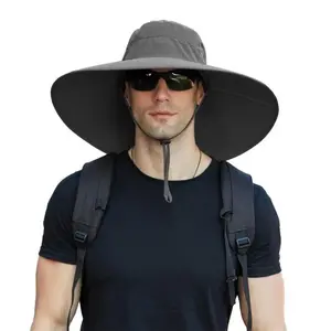 Unisex Clothes Extra Wide Brim Bucket Sun Hat - UV Protection, Breathable, Lightweight, Durable Sports Outdoor Hat for Fishing, Hiking