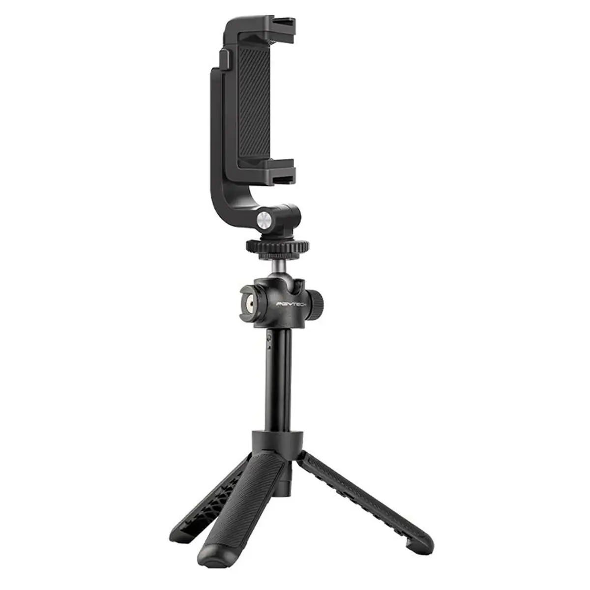 PGYTECH Portable 4-Section Extension Pole Tripod Set, with Cold Shoe Smartphone Holder