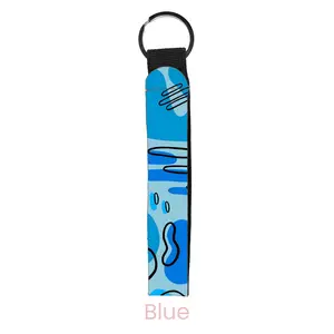 abbyrose Razz Wristlet Key Chain Blue