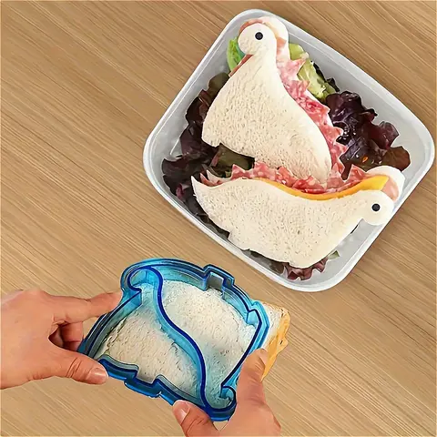 Dinosaur-Themed Sandwich Cutter, DIY Bread Mold, Perfect for Lunchbox Decorations, Cute Dinosaur-Shaped Cake Mold, Bento Box Food Decorations