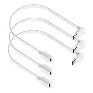 3-Pack Extension  for  Cam Pan V3 Camera, 90   USB Adapter, 1 ft Flat Power Cord