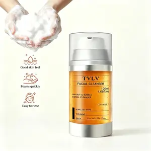 Peptide Amino Acid Cleanser, Smooth Brightening, Rich Foaming Hydrating Cleanser, Deep Cleaning Walnut, Nourishing Face Wash for Sensitive Skin