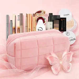 10-Piece Makeup Kit with Pink Cosmetic Bag, Temperature-Changing Foundation, Cream Blush, Brow Powder, Mascara, Contour Stick, Setting Powder, Lip Gloss, Eyeshadow Stick, Lipstick, All-in-One Daily Beauty Set, Makeup Gift Set, Holiday & Anniversary