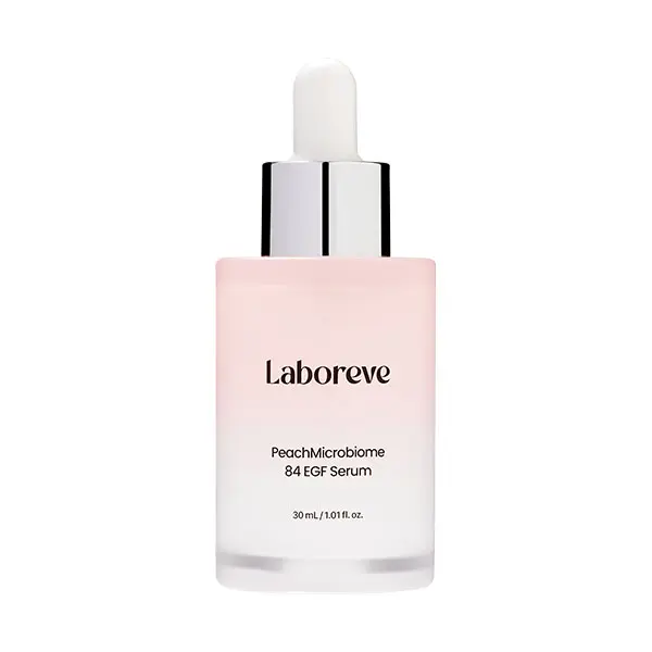 Laboreve PeachMicrobiome 84 EGF Serum - Anti-Aging Face Serum with 84 Billion Probiotics, Niacinamide & Hyaluronic Acid, Skin Barrier Serum for Sensitive Skin, Korean Skincare (30ml, 1.01 fl oz)