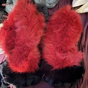 Animal Paw Shoes Furry Boots with Realistic Claws for Adults Cosplay Wolf Cat Fox Dog Fursuit Costume Halloween Party Realistic Animal Feet Paws