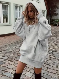 Women's Casual Hoodie With Kangaroo Pocket And Drawstring Waist - Comfortable And Stylish Sweatshirt For Everyday Wear