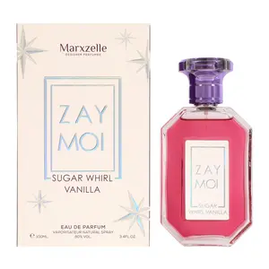 Marxzelle Designer Perfumes ZAY MOI Sugar Whirl Vanilla Eau De Parfum Natural Spray for Women 100Ml/3.4fl.oz.