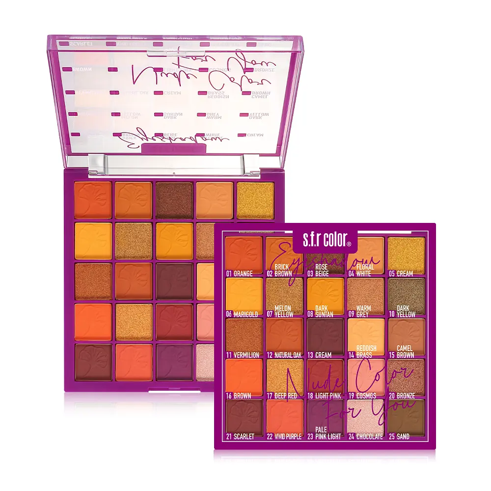 25 Shades Palette From soft glam for your 9-to-5 to full glam for the night out — this Warm Rose Brown palette does it all. Matte + shimmer, blendable, long-lasting! Makeup & Smooth & Cosmetics! eyeshadow