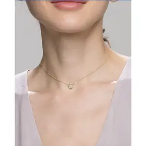 Initial coin choker necklace