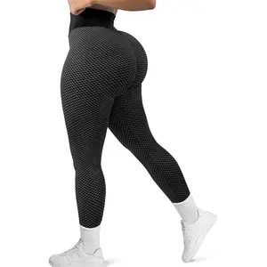 TikTok Viral Peach Fit Seamless BBL Waffle Textured Lift Leggings