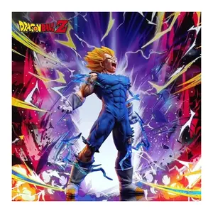 Hot 27cm Dragon Ball Z Majin Vegeta Anime Figure Self-destruct Super Saiyan Action Figures Pvc Statue Figurine Model Toys Gift