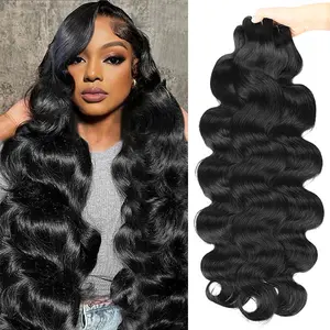 [New] Upgrade 15A Body Wave/Straight Hair Bundles Full Thick Ends Quick Weave Human Hair Extentions 1 3 4 Bundles Holidayhaul