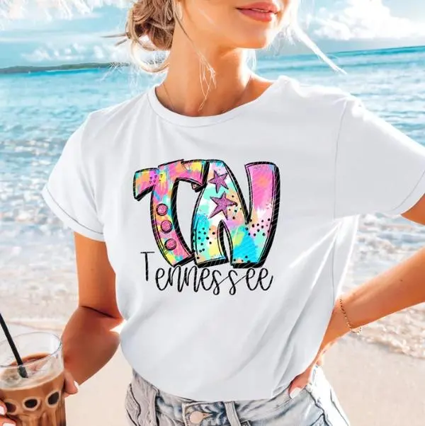 Tennessee Neon Splash DTF Transfers - THIS IS NOT A SHIRT
