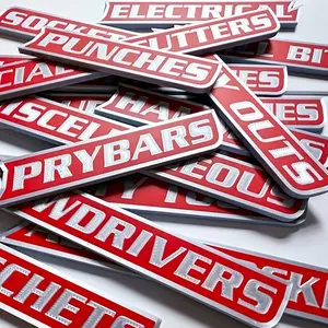 12 Magnetic Toolbox Labels, Toolbox Labels, 3D Printed Toolbox Drawer Labels Magnetic Toolbox Labels, Easy-to-Read Printing, Quick Identification of Toolbox Drawers, Stickers, Decal Sticker