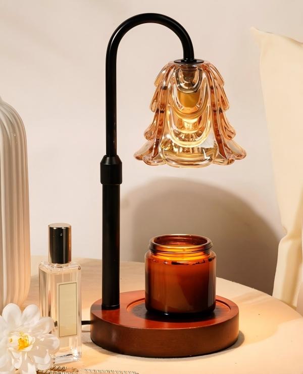 Adjustable Height Candle Warmer Lamp | Dimmable Timer Wax Melter for Home Bedroom Living Room Decor, Flameless Gift for Mom Women
