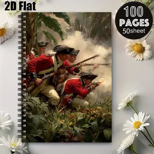 1 Spiral Coil Notebook 5.7x8.26 Inch, Durable Binding, Perfect for Jungle Expedition Journal, Military History Notes, Outdoor Adventure Log, Travel Diary, Ideal Gift for History Enthusiasts and Adventurers on Thanksgiving, Christmas, Birthdays [2