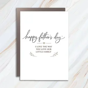 Father's Day Card With Loving Family Message FC62