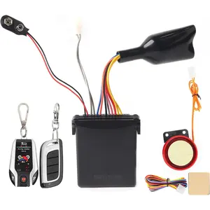 Motorcycle Alarm System Anti Theft 2 Way Remote Alarm Horn Security System with Engine Start Function for Motorcycle