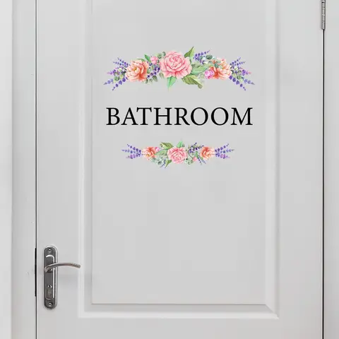 3 Sets Floral & Letter Pattern Decorative Wall Sticker for Mean Girls Decorations, Removable Self Adhesive Wall Decal, Decor Sticker for Home Bathroom Adhesive Stickers, Adhesive Decals, Decoration Items