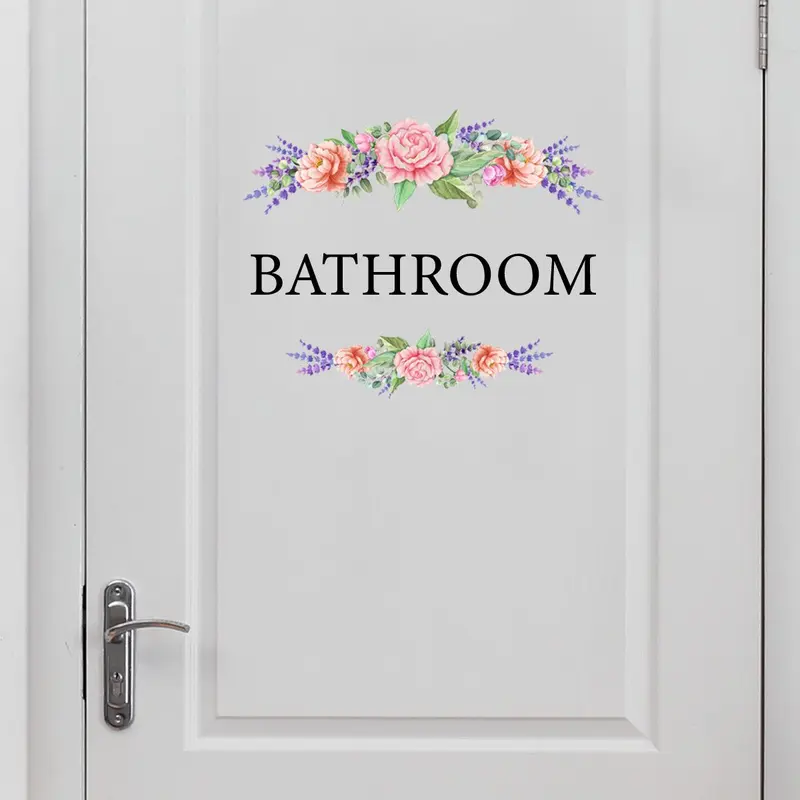 3 Sets Floral & Letter Pattern Decorative Wall Sticker for Mean Girls Decorations, Removable Self Adhesive Wall Decal, Decor Sticker for Home Bathroom Adhesive Stickers, Adhesive Decals, Decoration Items