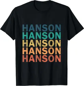 Hanson - Vintage Retro Hanson Name T-Shirt