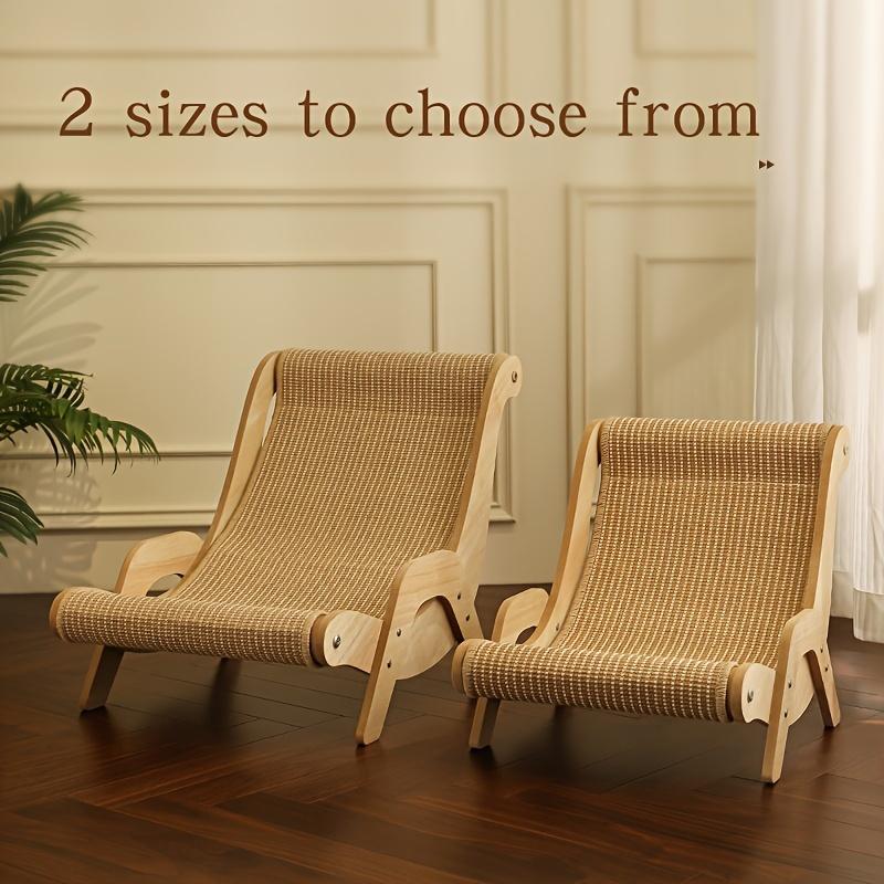 Durable Cat Scratching Post Sisal Material Anti Slip Base Pet Toy And Bed Self Cleaning Kitty Lounge Chair Ideal Gift For Cats And Sofa Furniture Protection