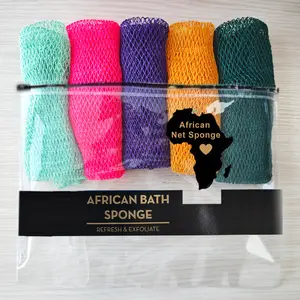 5 PCS Authentic African Exfoliating Net Bath Sponge