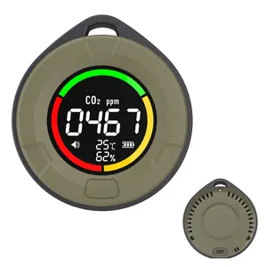 Protmex  4 in 1 Portable C.O Dioxide Detector, C.O2 Air Quality Monitor RV Carbon Dioxide Detector Alarm Temp/Humidity Sensor