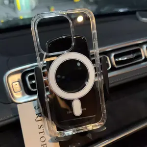 2026 Upgraded Ultra-Clear Acrylic Magnetic iPhone Case – UV-Resistant Anti-Yellowing, 1.5m Military-Grade Drop Protection – Fits iPhone X/11/12/13/14/15/16 Pro Max