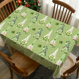 1 pc St Patrick's Day Tablecloth, Perfect for Picnics, Camping, Weddings, Birthdays, Restaurants, Self-Serve Buffets, Washable Home Decor