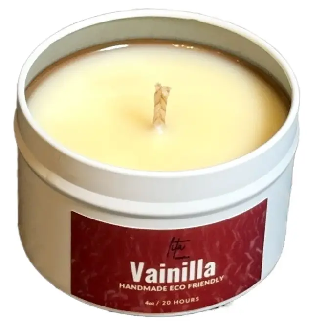 Vainilla Scented Candle Aroma Decor Cozy Gift Freshener
