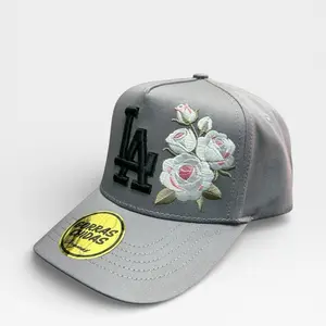 “FLOWER LA” GORRAS CHIDAS EMBROIDERED HAT