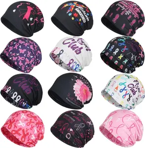 12PCS Women's Baggy Casual Chemo Beanie Cap