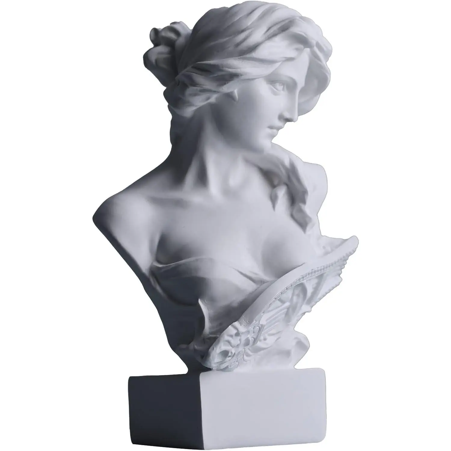 6" H Greek Mythology Bust Statue Decor,Artemis Statues Roman Goddess Figurines,Used for Sketch Practice Aesthetics Statues and Sculptures and Indoor Filling Space for Living Room, Bedroom and Study