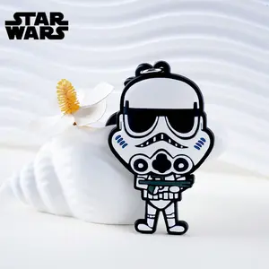 1PC Star Wars Officially Licensed Chewbacca Soft Touch Bag Clip Cute Keyring Keychain Decoration Bag Hangings Key Chain Souvenir for Family Friends Fans Mother's Day Birthday Halloween Christmas Gifts