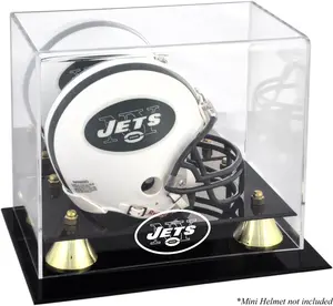 New York Jets Throwback Logo 1998 - 2018 Mini Helmet Display Case