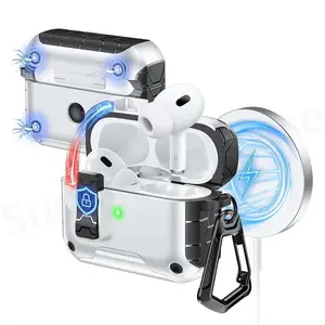 Case For Air Pods Pro 3rd Case Automatic Snap Secure Lock for Air Pods Pro 3 Case Cover with Cleaning Kit For AirPods Pro 3