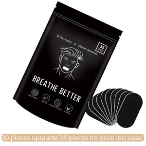 30 Packaging Upgrade 35 Packaging Super Breathable Mouth sticker，Ultra Breathable Mouth Tape One Month Supply 35 Strong Adhesive Sleep Strips, Enhanced Lip Fit for Maximum Comfort, Sport Accessories for Better Sleep