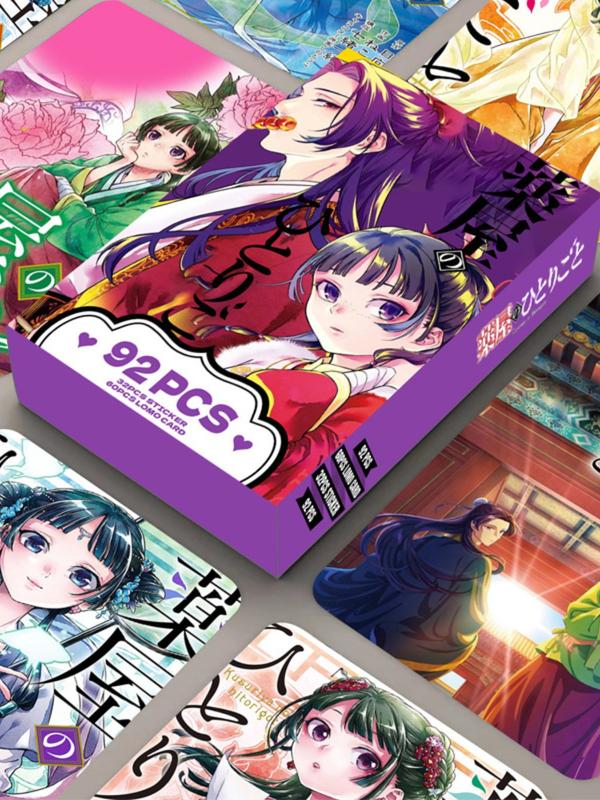 92pcs Photo Cards, Drug House Girl Dual-Sided Small Cards, Lomo Cards, Anime Peripheral Collection Box, Collectible Card Set