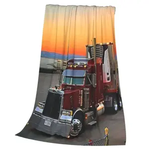1pc Classic Plush Peterbilt Blankets, Super Soft Peterbilt merch Flannel  Blanket for Bed, Luxury Cozy Microfiber Plush Fuzzy Peterbilt stuff Blanket，Multiple sizes