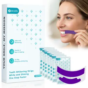 【gift】V34 Purple Teeth Whitening Strips - 7/21Whitening Sessions - Safe for Enamel - Non Sensitive Teeth Whitening - Peroxide-Free-Suitable for sensitive teeth