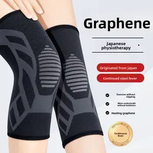 Graphene knee pads, boys and girls, middle-aged and elderly, warm and cold-proof joint air-conditioned room, protective knee riding exercise basketball accessories Compression Protection mini shin guards