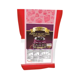 Vizyon Purple Velvet Cake Mix 22lbs-10 kg – Professional Cake Mix for Elegant & Colorful Velvet Cakes