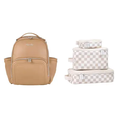 louie vuitton mini backpack LOUIS Palm Springs My LV World Tour Personnalisable Monogram Color:Super Grey-Chess Pattern best product Boho Backpack Minor spot marks in