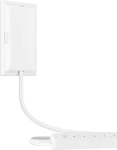 Outlet Cover Extension Cord 3 , Ultra-Thin Outlet Concealer with Flat Plug Power Strip 5 AC Outlets, Childproof Flat Extension Cord Outlet Cover, 1875W for Kitchen, , Office