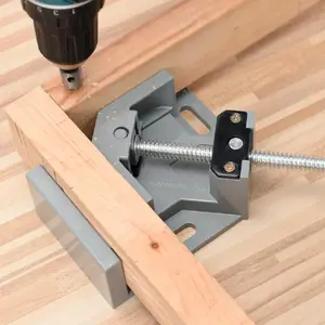 202490 Degree Corner Clamp, Stainless Steel Pipe Welding Fixture, Woodworking Angle Clamp With Random Handle Style, Right Angle Fixer