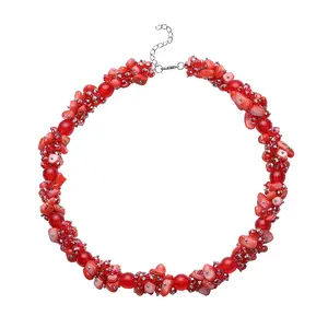 Beaded Necklaces for Women - Boho Necklaces for Women Chunky Western Shell- Colorful Beads  Beachy Summer Costume Jewelry - 20-23 Inch - Anniversary Birthday Christmas Gifts for Women